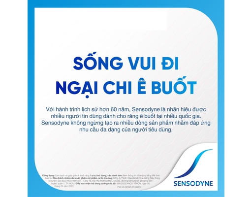 Kem Đánh Răng Mát Lạnh, Giảm Ê Buốt Cool Gel 160g Sensodyne ảnh 4