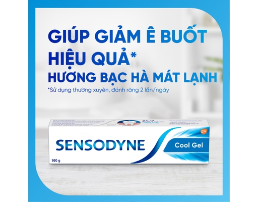 Kem Đánh Răng Mát Lạnh, Giảm Ê Buốt Cool Gel 160g Sensodyne ảnh 6