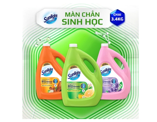 Nước Lau Sàn Tinh Dầu Thảo Mộc Hương Quế & Cam Bergamot 3.6kg Sunlight ảnh 6