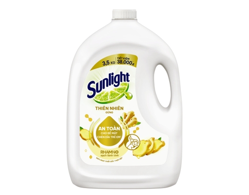 Nước Rửa Chén Thiên Nhiên Hương Gừng Gốc Thực Vật 3.5kg Sunlight ảnh 0