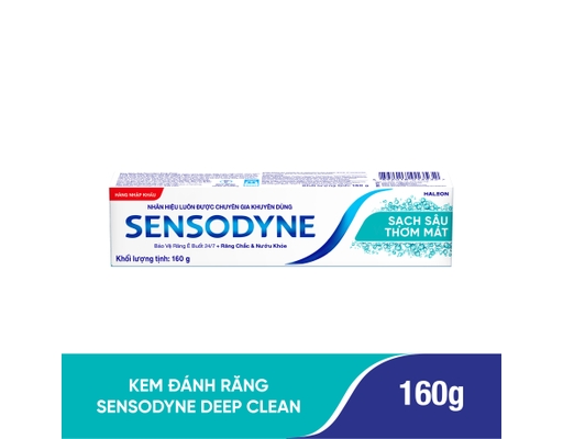 Kem Đánh Răng Làm Sạch Sâu Deep Clean Toothpaste 160g Sensodyne ảnh 1
