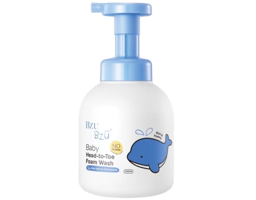 Sữa Tắm Gội Toàn Thân Cho Bé Chiết Xuất Lô Hội Và Hoa Cúc 300ml Bzu Bzu ảnh 0