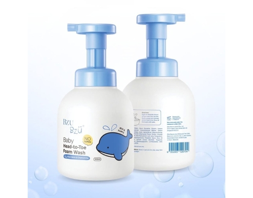 Sữa Tắm Gội Toàn Thân Cho Bé Chiết Xuất Lô Hội Và Hoa Cúc 300ml Bzu Bzu ảnh 1
