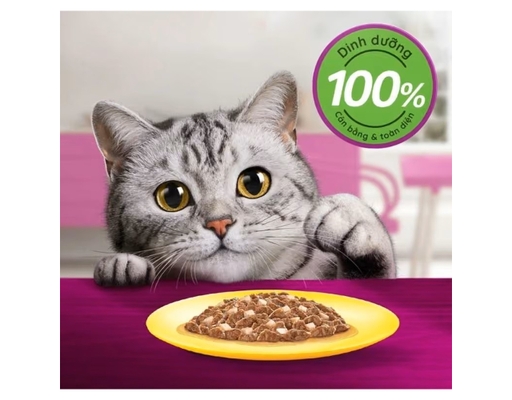 Pate Cho Mèo Trưởng Thành Dạng Jelly Vị Cá Ngừ & Cá Hồi 70g Whiskas ảnh 1