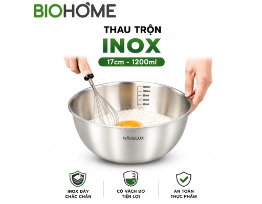 Thau Trộn Inox Có Vạch 1200ml Biohome ảnh 1