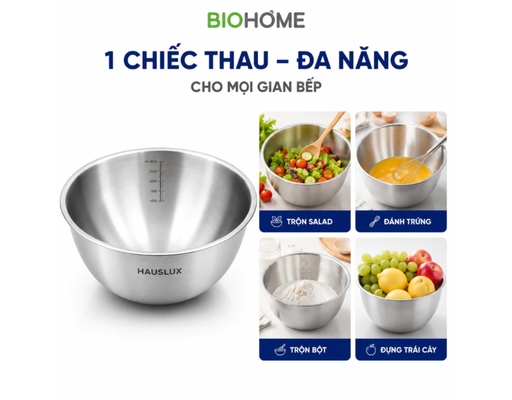 Thau Trộn Inox Có Vạch 1900ml Biohome ảnh 2