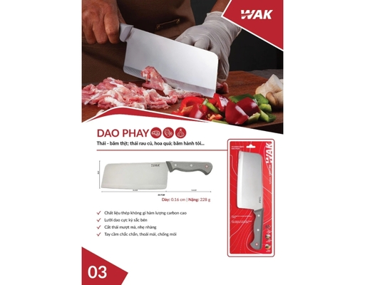 Dao Phay Wak 30.7x8x0.16cm Biohome ảnh 1
