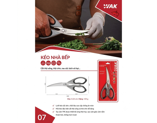 Kéo Nhà Bếp Wak 24x10.5x0.2cm Biohome ảnh 1