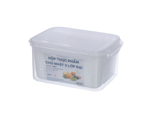 Hộp Thực Phẩm Chữ Nhật 2 Lớp Size L Biohome ảnh 0