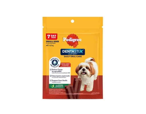 Bánh Xương Chăm Sóc Răng Vị Bò Cho Chó Con 5-10kg Dentastix - 105g (7 Thanh) Pedigree ảnh 0
