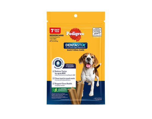 Bánh Xương Chăm Sóc Răng Vị Gà Cho Chó Trưởng Thành 10-25kg Dentastix - 172g (7 Thanh) Pedigree ảnh 0