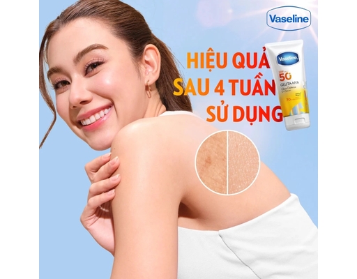 Sữa Dưỡng Thể Gluta Hya SPF50+ Body Serum UV Protection Brightening Lotion 150ml Vaseline ảnh 7
