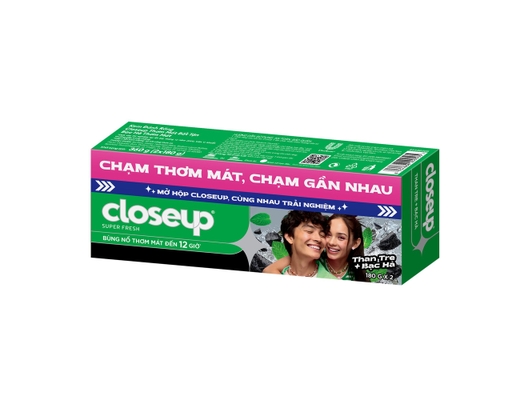 Bộ Đôi Kem Đánh Răng Than Tre & Bạc Hà 180gx2 Closeup ảnh 0