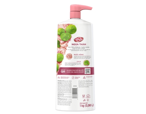 Sữa Tắm Natural Detox BodyWash Cica & Muối Hồng 1kg Lifebuoy ảnh 1