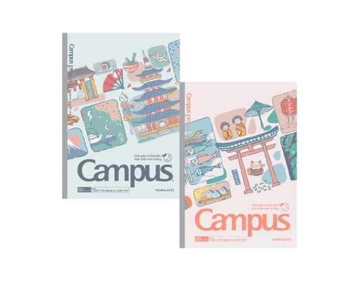 Vở 80 Trang Định Lượng 70gsm NB-B5DL80JP-01 Campus ảnh 0
