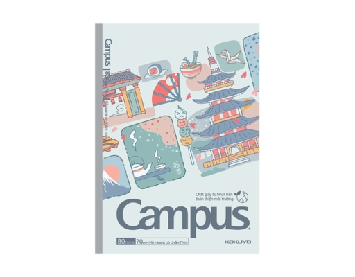 Vở 80 Trang Định Lượng 70gsm NB-B5DL80JP-01 Campus ảnh 1