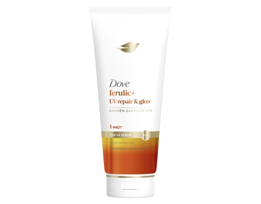 Kem Xả Chăm Sóc Tóc Serum Ferulic + UV Repair & Glow Dove ảnh 0