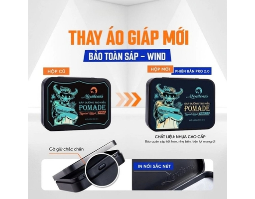 Sáp Dưỡng Tạo Kiểu Pomade Pro - Tropical Wind 50g Menitems ảnh 4