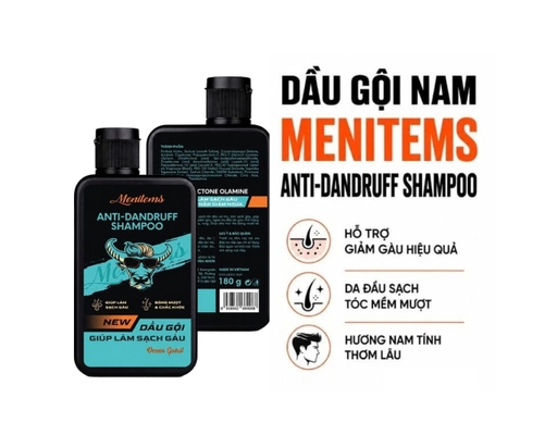 Dầu Gội Nam Dưỡng Tóc Ngăn Gàu Anti-dandruff Shampoo Ocean Spirit 180g Menitems ảnh 3