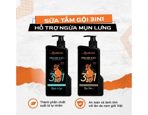Tắm gội 3in1 Men Shower Gel - Fresh & Cool 650g Menitems ảnh 5