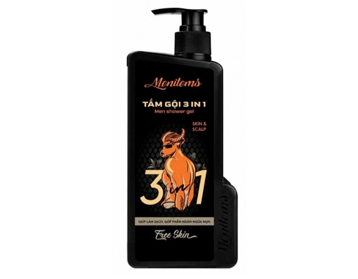 Tắm gội 3in1 Men Shower Gel - Free Skin 650g Menitems ảnh 1