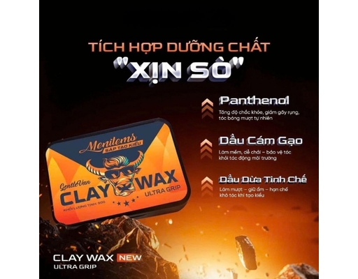 Sáp Tạo Kiểu Clay Wax Ultra Grip GentleVan 45g Menitems ảnh 4