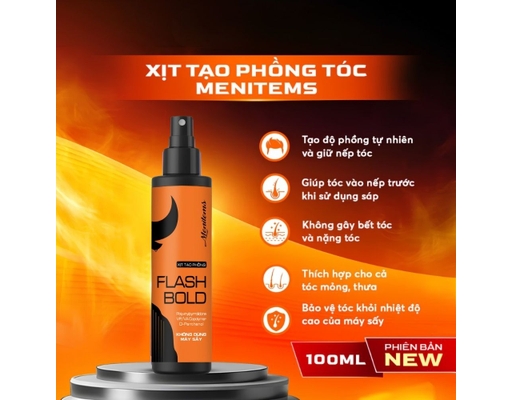 Xịt tạo phồng Flash Bold 100ml Menitems ảnh 2