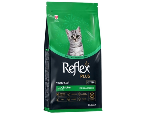 Thức Ăn Cho Mèo Con Vị Thịt Gà 1.5kg Reflex Plus ảnh 0