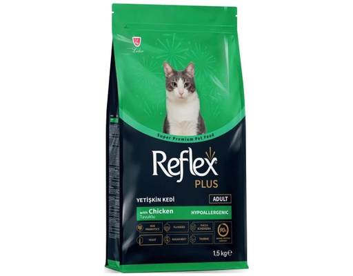 Thức Ăn Cho Mèo Trưởng Thành Vị Thịt Gà 1.5kg Reflex Plus ảnh 0