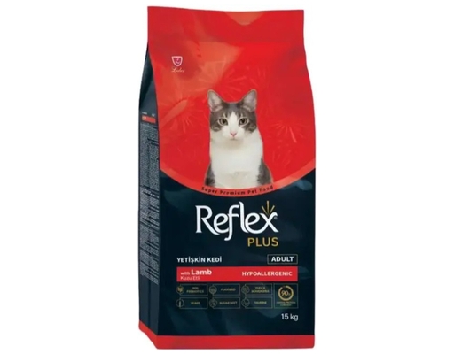 Thức Ăn Cho Mèo Trưởng Thành Vị Thịt Cừu Và Gạo 1.5kg Reflex Plus ảnh 0