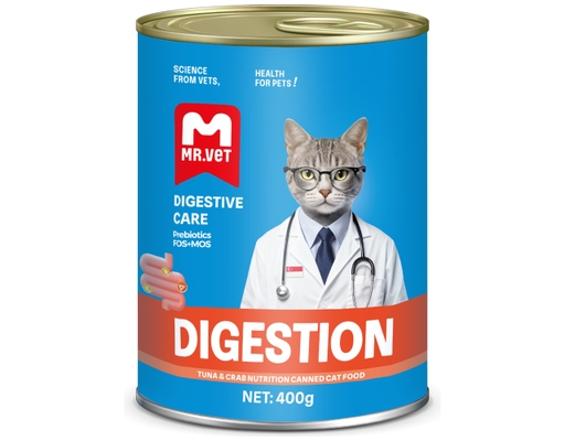 Pate Mèo Cá Ngừ & Cua Digestion 400g Mr.Vet ảnh 0