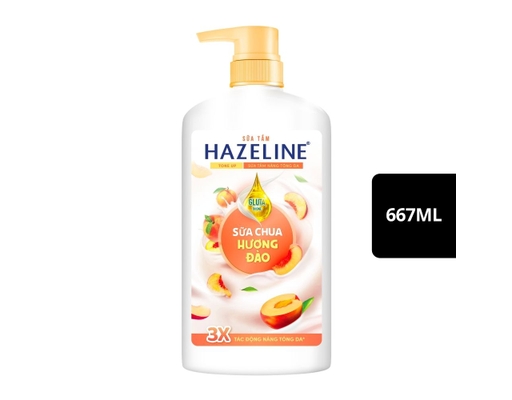 Sữa Tắm Nâng Tông Da Sữa Chua Đào 670g Hazeline ảnh 0
