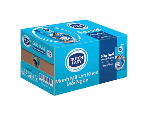 Thùng 12 Hộp Sữa Tươi Tiệt Trùng Dutch Lady Không Đường 965ml Dutch Lady ảnh 0