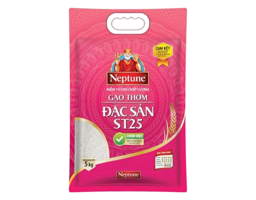 Gạo Thơm Đặc Sản ST25 5kg Neptune ảnh 1