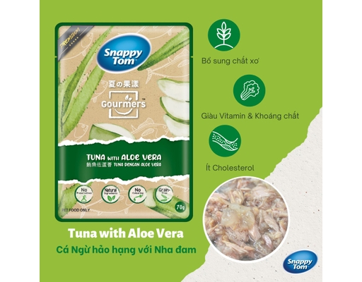 Pate Cá Ngừ & Nha Đam 70g Snappy Tom ảnh 1