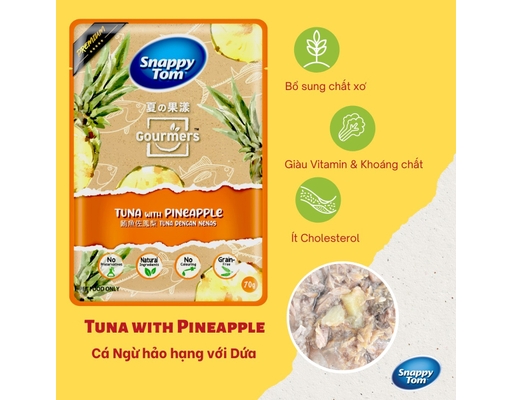 Pate Cá Ngừ & Dứa 70g Snappy Tom ảnh 1