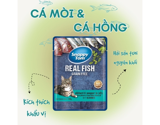 Pate Jl Cá Mòi Cá Hồng 85g Snappy Tom ảnh 0