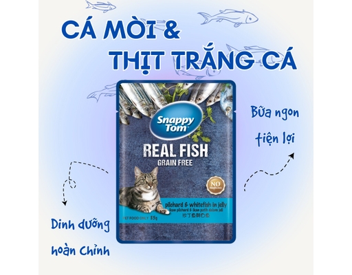 Pate Jl Cá Mòi Cá Trắng 85g Snappy Tom ảnh 0