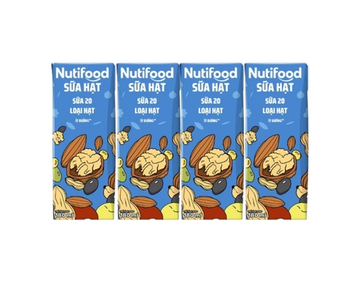 Lốc 4 Sữa Hạt Hai Mươi Loại Hạt 180ml Nutifood ảnh 0