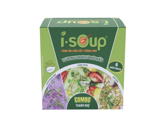 Canh Sấy Thăng Hoa Mix-Combo Vị Thanh Nhẹ 64g Isoup ảnh 0