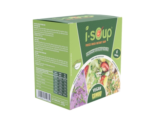 Canh Sấy Thăng Hoa Mix-Combo Vị Thanh Nhẹ 64g Isoup ảnh 1
