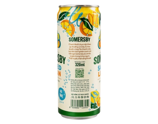 Nước Táo Lên Men Chanh Muối Lon 320ml Somersby ảnh 2