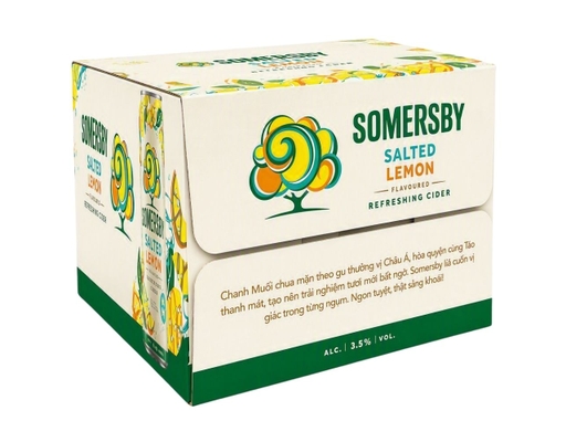 Thùng 24 Lon Nước Táo Chanh Muối 320ml Somersby ảnh 2