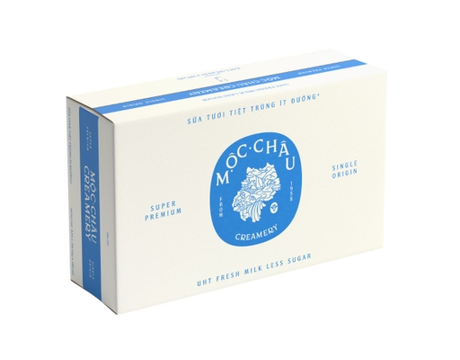 Thùng 48 Sữa Tươi Tiệt Trùng Mộc Châu Creamery Ít Đường 180ml Vinamilk ảnh 0