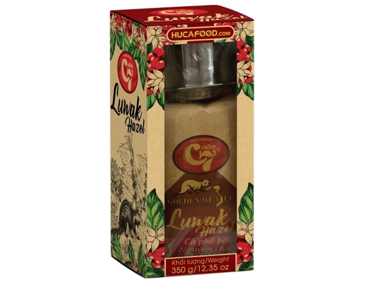 Cà Phê Rang Xay Luwak Hazel Kraft 350G C7 Coffee ảnh 0
