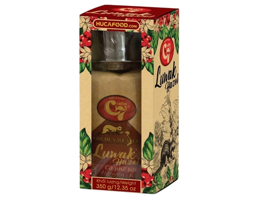 Cà Phê Rang Xay Luwak Hazel Kraft 350G C7 Coffee ảnh 1