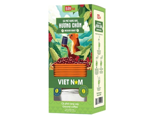 Cà Phê Rang Xay Hương Chồn Có Phin Bản 200g Bản F&B ảnh 1