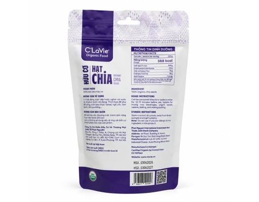 Hạt Chia Hữu Cơ C'Lavie 200g C'Lavie ảnh 1