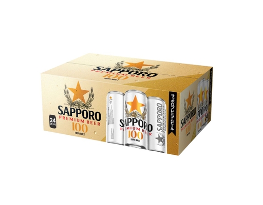 Thùng 24 Lon Bia Sapporo Premium 100 330ml Sapporo ảnh 0