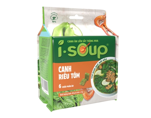 Gói 6 Viên Canh Riêu Tôm 42g Isoup ảnh 0